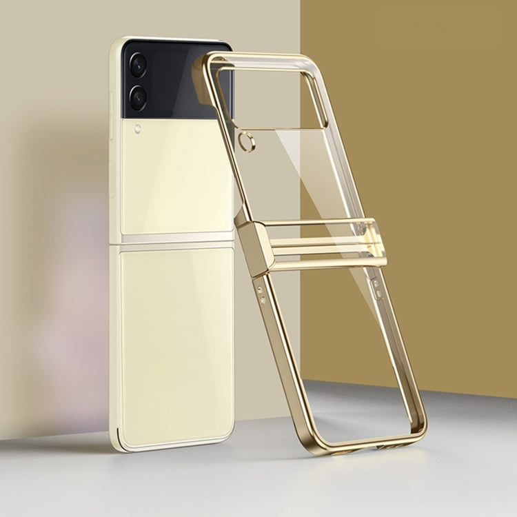 For Samsung Galaxy Z Filp4 Electroplating PC Full Coverage Shockproof Phone Case