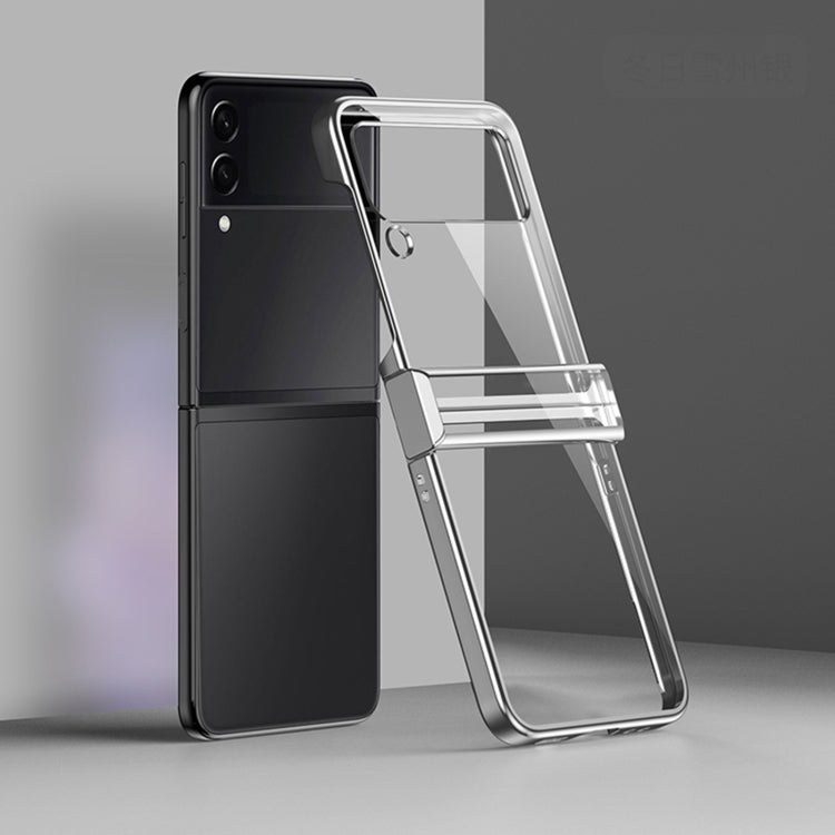 For Samsung Galaxy Z Filp4 Electroplating PC Full Coverage Shockproof Phone Case