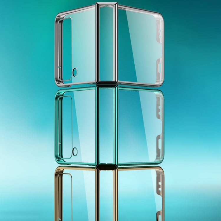 For Samsung Galaxy Z Filp4 Electroplating PC Full Coverage Shockproof Phone Case