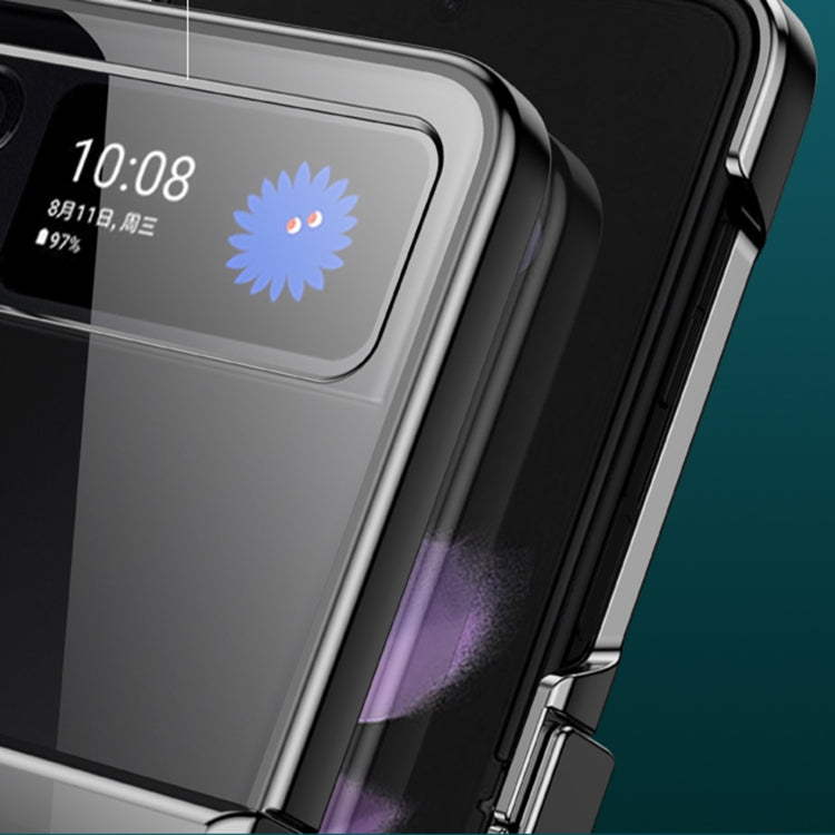 For Samsung Galaxy Z Filp4 Electroplating PC Full Coverage Shockproof Phone Case