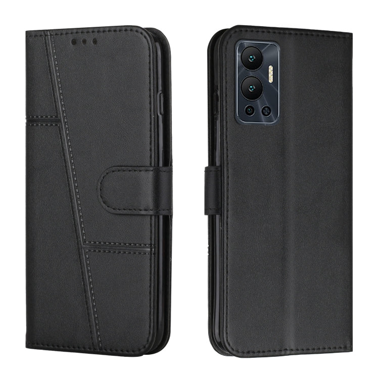 For Infinix Hot 12 Stitching Calf Texture Buckle Leather Phone Case