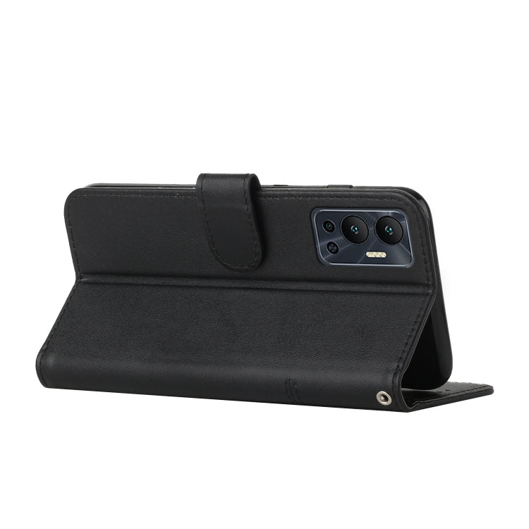 For Infinix Hot 12 Stitching Calf Texture Buckle Leather Phone Case