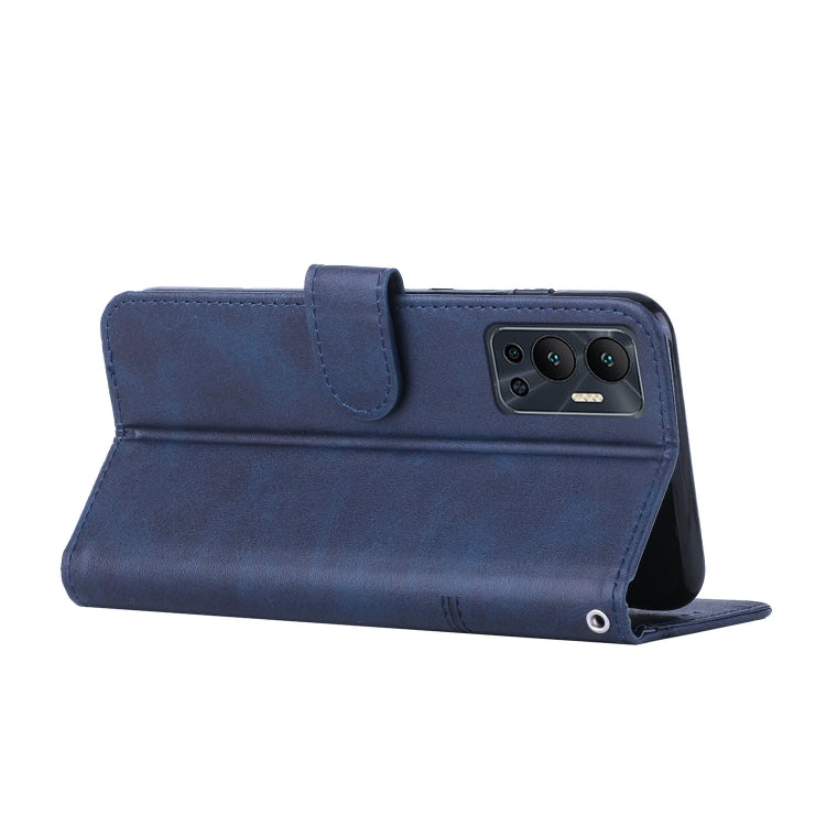 For Infinix Hot 12 Stitching Calf Texture Buckle Leather Phone Case