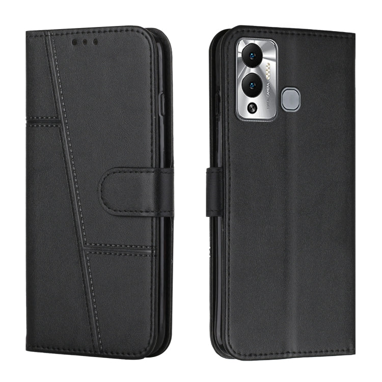 For Infinix Hot 12 Play Stitching Calf Texture Buckle Leather Phone Case