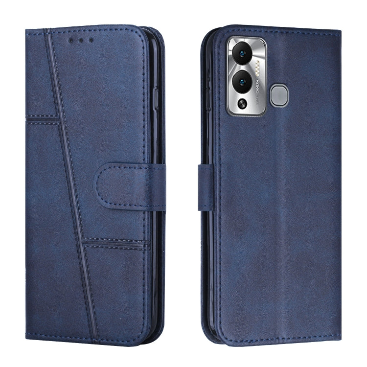 For Infinix Hot 12 Play Stitching Calf Texture Buckle Leather Phone Case
