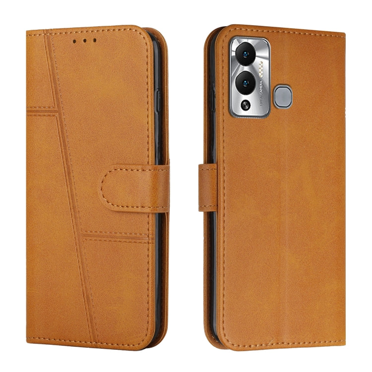 For Infinix Hot 12 Play Stitching Calf Texture Buckle Leather Phone Case