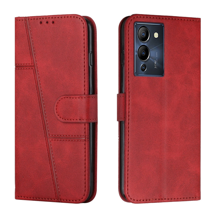 For Infinix Note 12 G96 Stitching Calf Texture Buckle Leather Phone Case