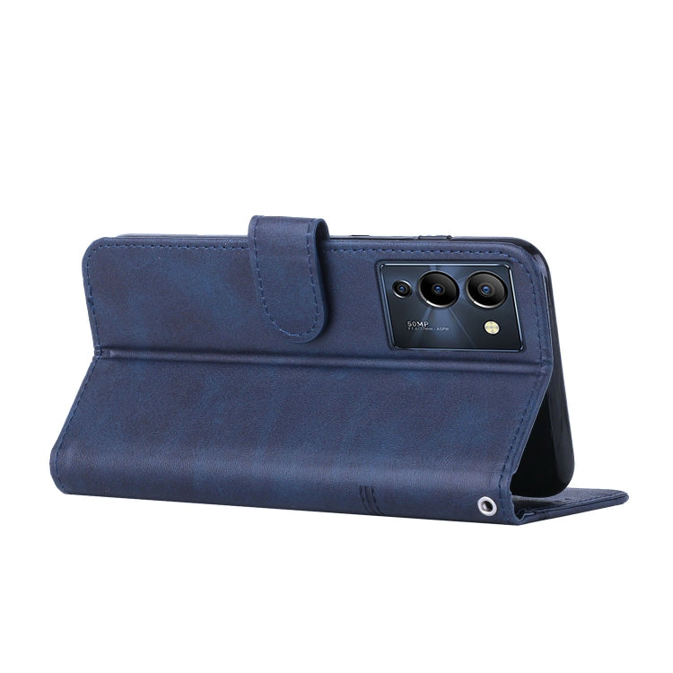For Infinix Note 12 G96 Stitching Calf Texture Buckle Leather Phone Case