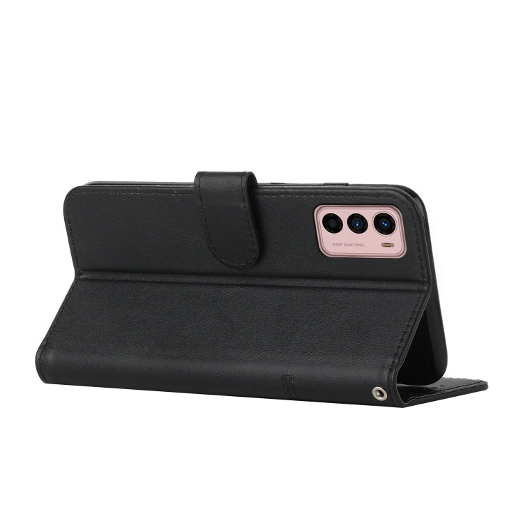 For Motorola Moto G42 Stitching Calf Texture Buckle Leather Phone Case