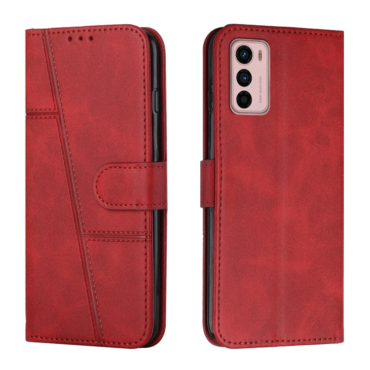 For Motorola Moto G42 Stitching Calf Texture Buckle Leather Phone Case