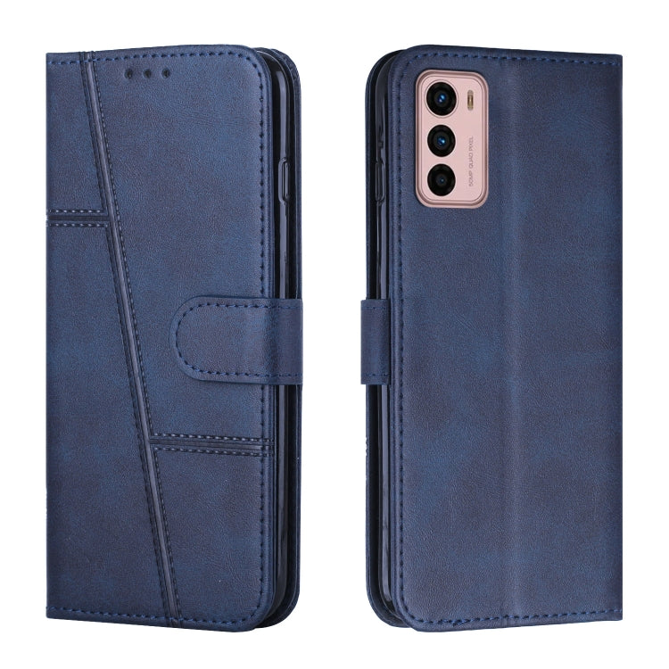 For Motorola Moto G42 Stitching Calf Texture Buckle Leather Phone Case