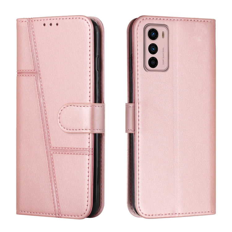 For Motorola Moto G42 Stitching Calf Texture Buckle Leather Phone Case