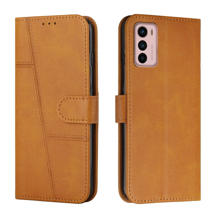For Motorola Moto G42 Stitching Calf Texture Buckle Leather Phone Case