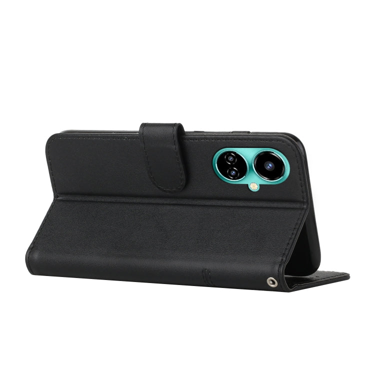 For Tecno Camon 19 Stitching Calf Texture Buckle Leather Phone Case