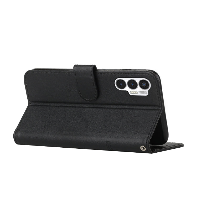 For Tecno Pova 3 Stitching Calf Texture Buckle Leather Phone Case