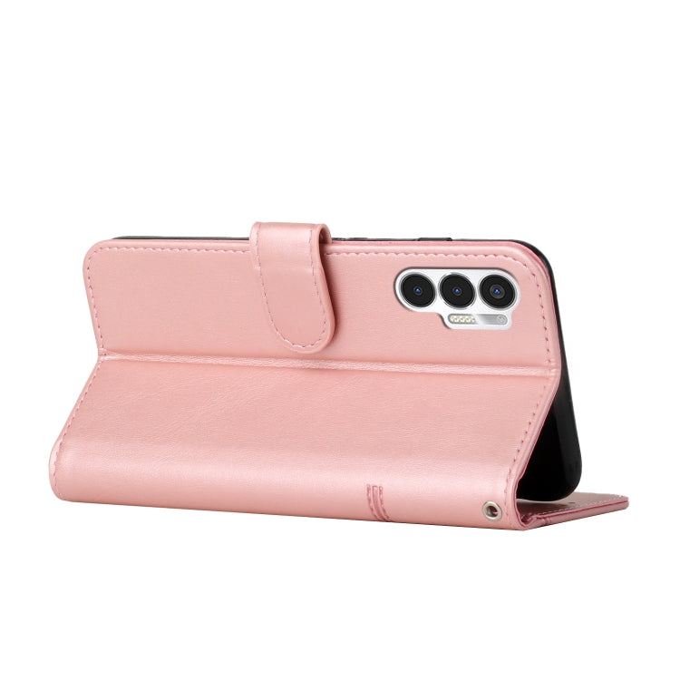 For Tecno Pova 3 Stitching Calf Texture Buckle Leather Phone Case