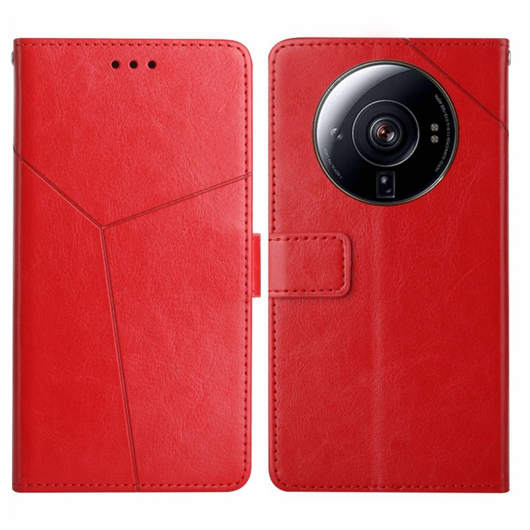 For Xiaomi 12S Ultra Y Stitching Horizontal Flip Leather Phone Case