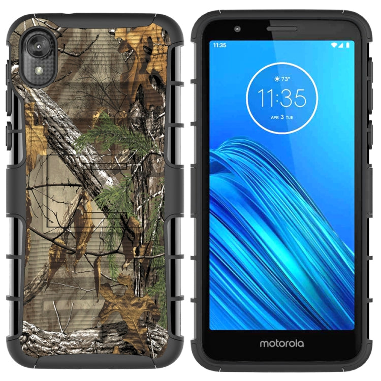 For Motorola E6 PC + Silicone Back Clip Sliding Sleeve Protective Case