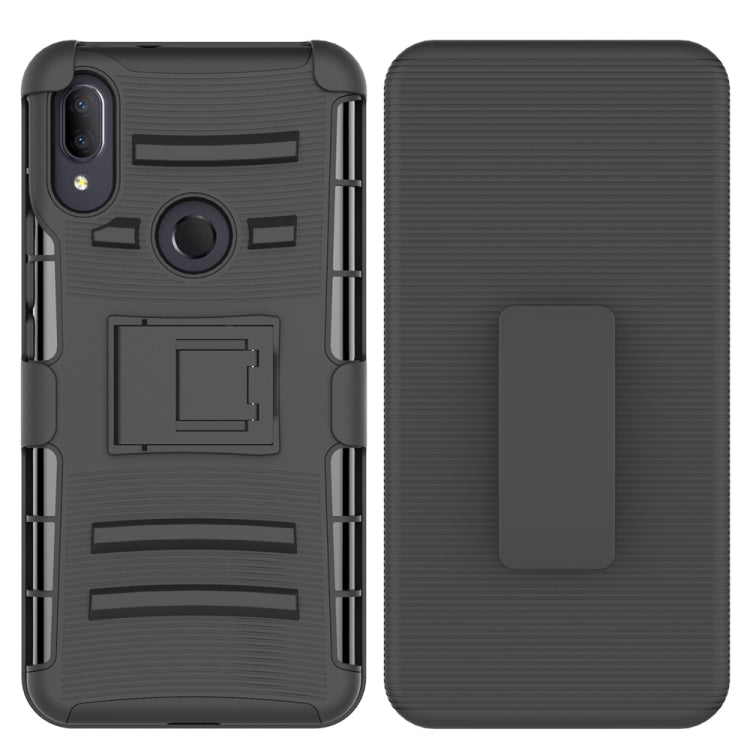 For Alcatel 3V PC + Silicone Back Clip Sliding Sleeve Protective Case