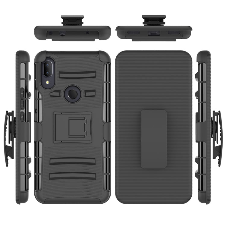 For Alcatel 3V PC + Silicone Back Clip Sliding Sleeve Protective Case