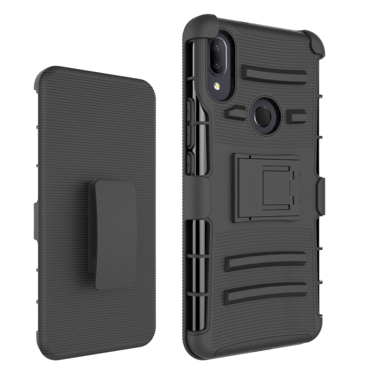 For Alcatel 3V PC + Silicone Back Clip Sliding Sleeve Protective Case