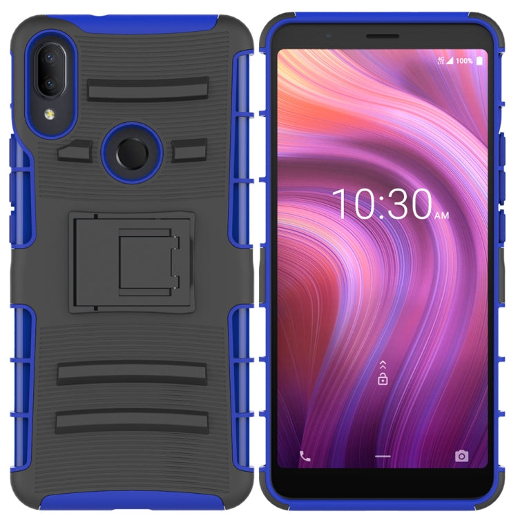 For Alcatel 3V PC + Silicone Back Clip Sliding Sleeve Protective Case