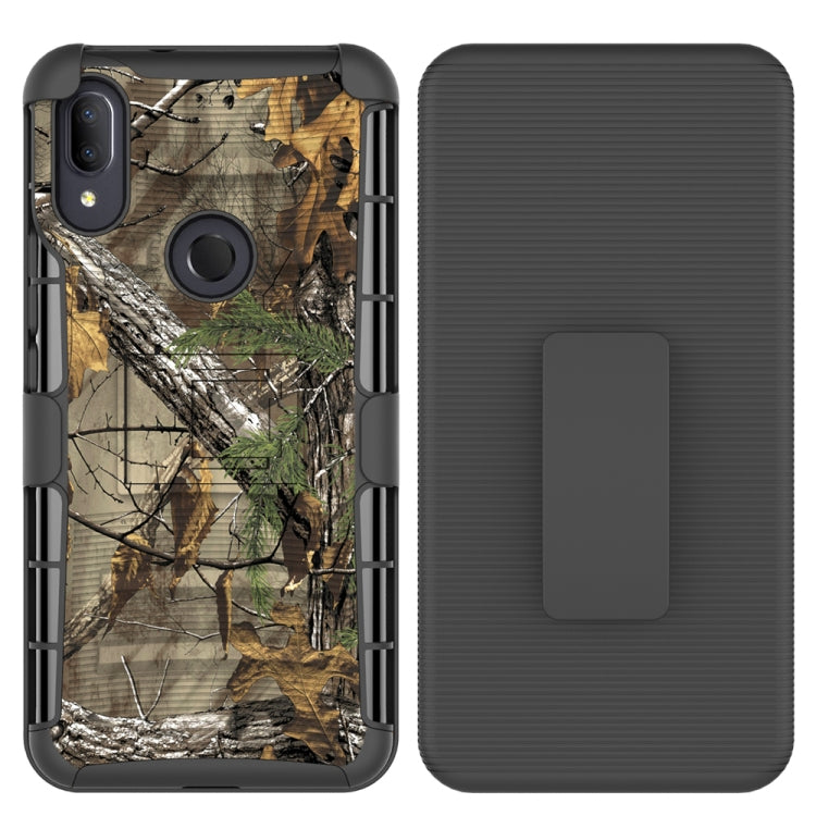 For Alcatel 3V PC + Silicone Back Clip Sliding Sleeve Protective Case
