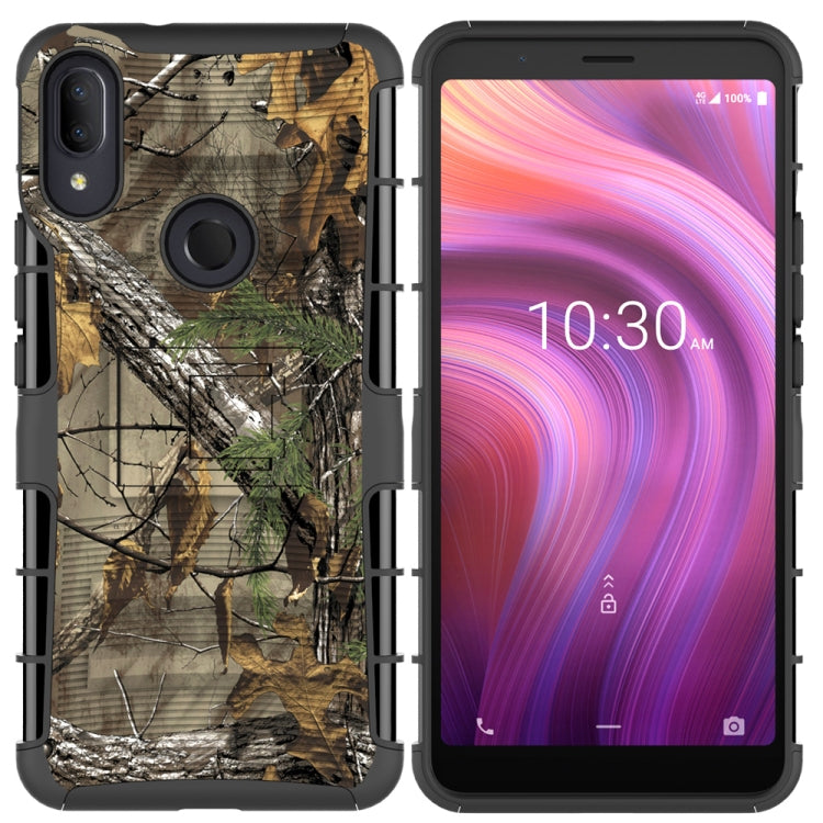 For Alcatel 3V PC + Silicone Back Clip Sliding Sleeve Protective Case