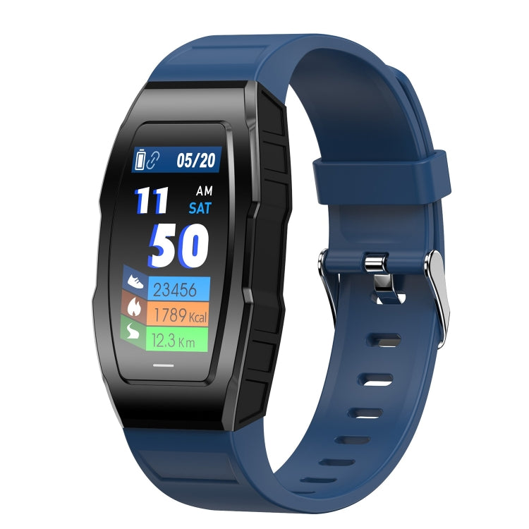 F18 0.96 Inch Screen PC+ABS Material Smart Health Bracelet Supports Body Temperature Detection, Dynamic Heart Rate, Blood Oxygen Detection(Blue)