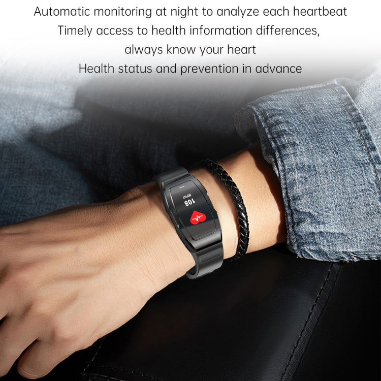 F18 0.96 Inch Screen PC+ABS Material Smart Health Bracelet Supports Body Temperature Detection, Dynamic Heart Rate, Blood Oxygen Detection(Blue)