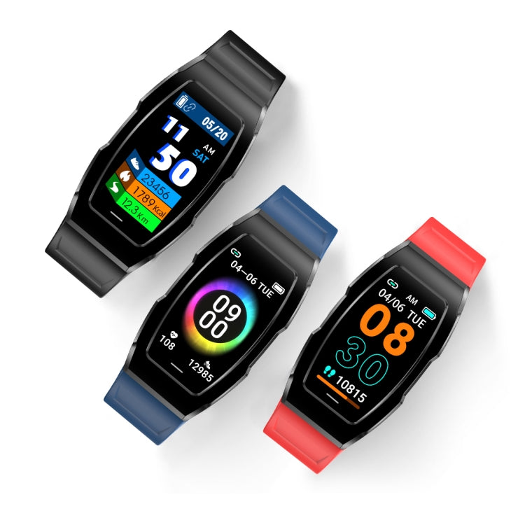 F18 0.96 Inch Screen PC+ABS Material Smart Health Bracelet Supports Body Temperature Detection, Dynamic Heart Rate, Blood Oxygen Detection(Blue)