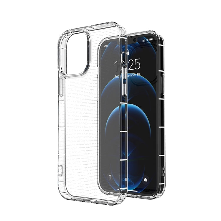 For iPhone 14 Pro Airbag Four-Corner Full Coverage Shockproof TPU Phone Case(Transparent)