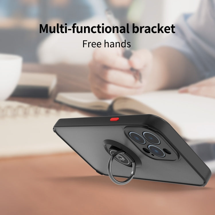 Q Shadow 1 Series TPU + PC Phone Case with Ring Holder For iPhone 14 Pro