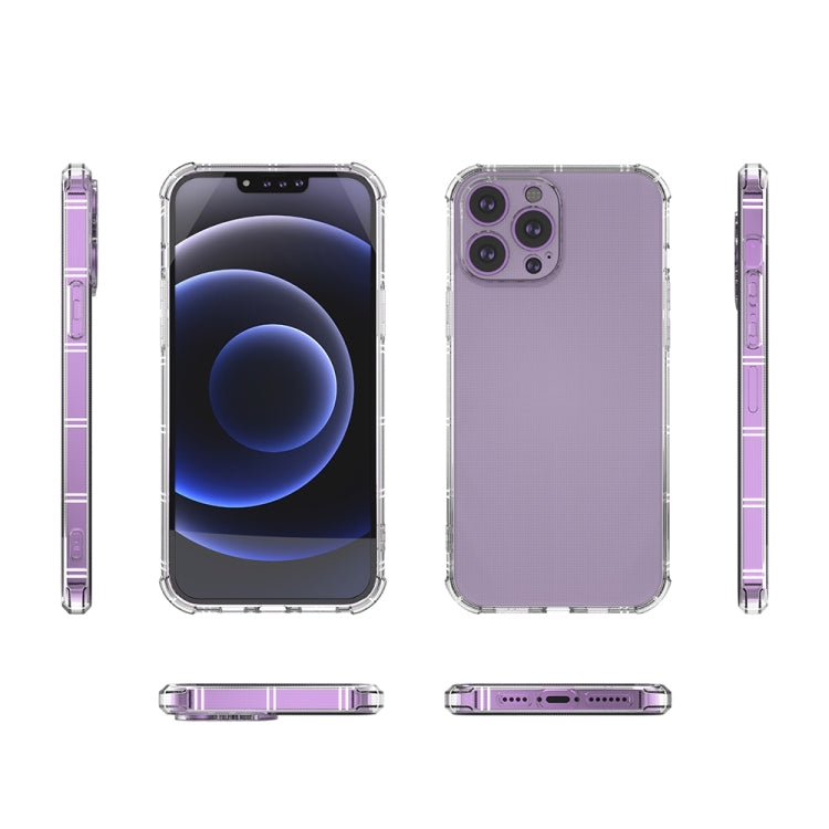 For iPhone 14 Pro Max Straight Side Dual Bone Anti-fall TPU Case