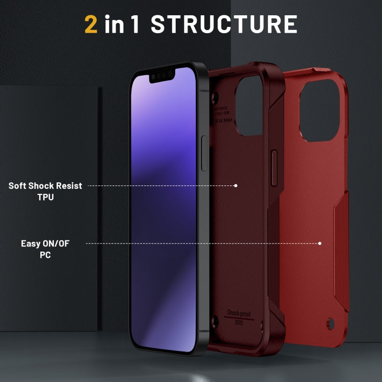 For iPhone 14 PC + TPU Shockproof Protective Phone Case