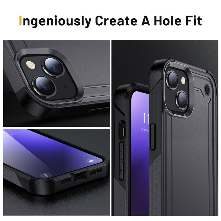 For iPhone 14 PC + TPU Shockproof Protective Phone Case