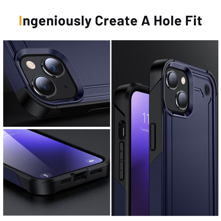 For iPhone 14 PC + TPU Shockproof Protective Phone Case