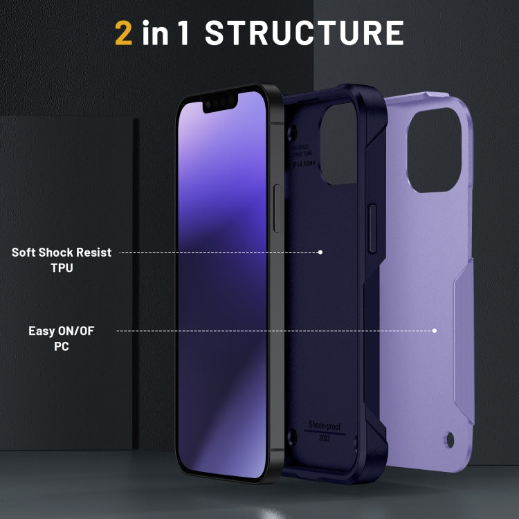 For iPhone 14 PC + TPU Shockproof Protective Phone Case