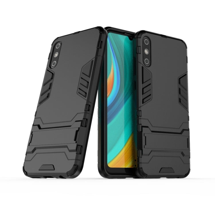 For Huawei Enjoy 10E Shockproof PC + TPU with Holder