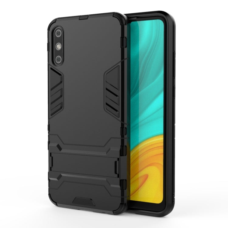 For Huawei Enjoy 10E Shockproof PC + TPU with Holder