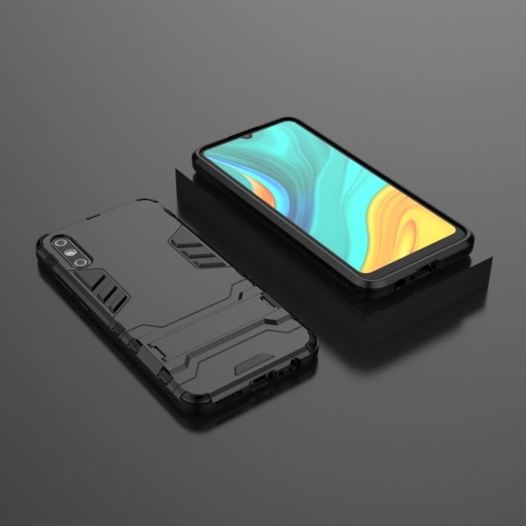 For Huawei Enjoy 10E Shockproof PC + TPU with Holder
