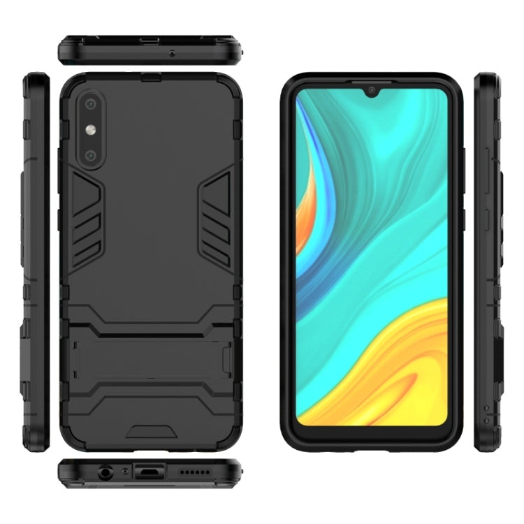For Huawei Enjoy 10E Shockproof PC + TPU with Holder