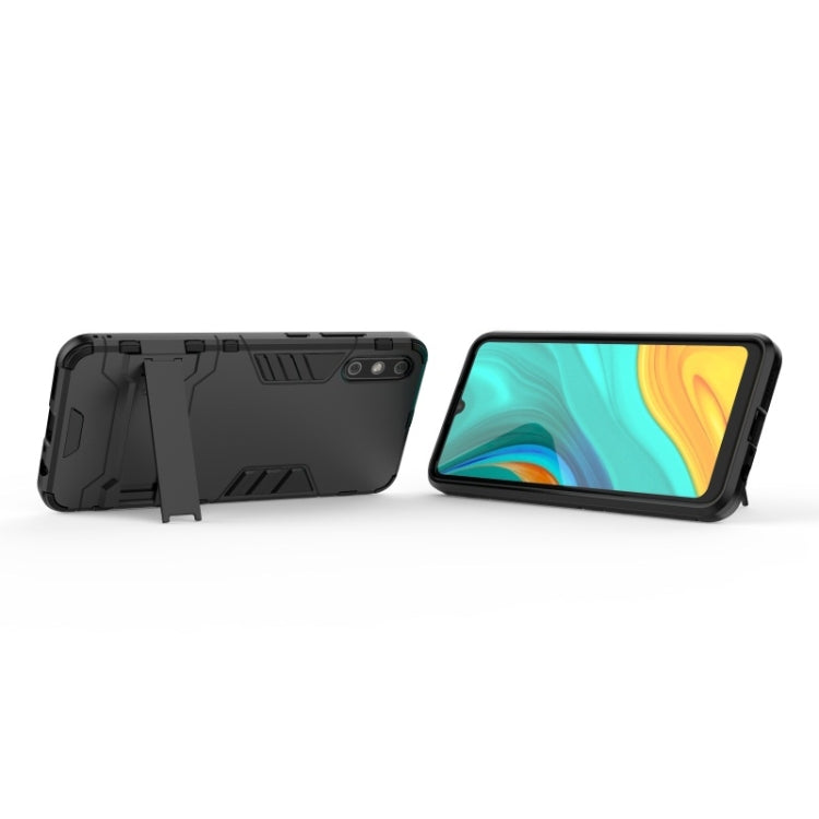 For Huawei Enjoy 10E Shockproof PC + TPU with Holder