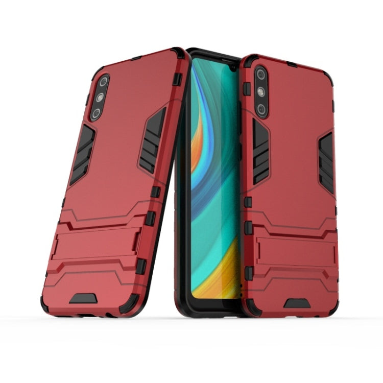 For Huawei Enjoy 10E Shockproof PC + TPU with Holder