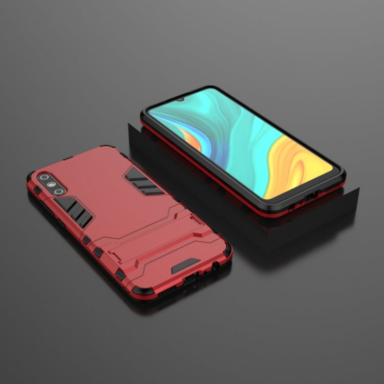 For Huawei Enjoy 10E Shockproof PC + TPU with Holder