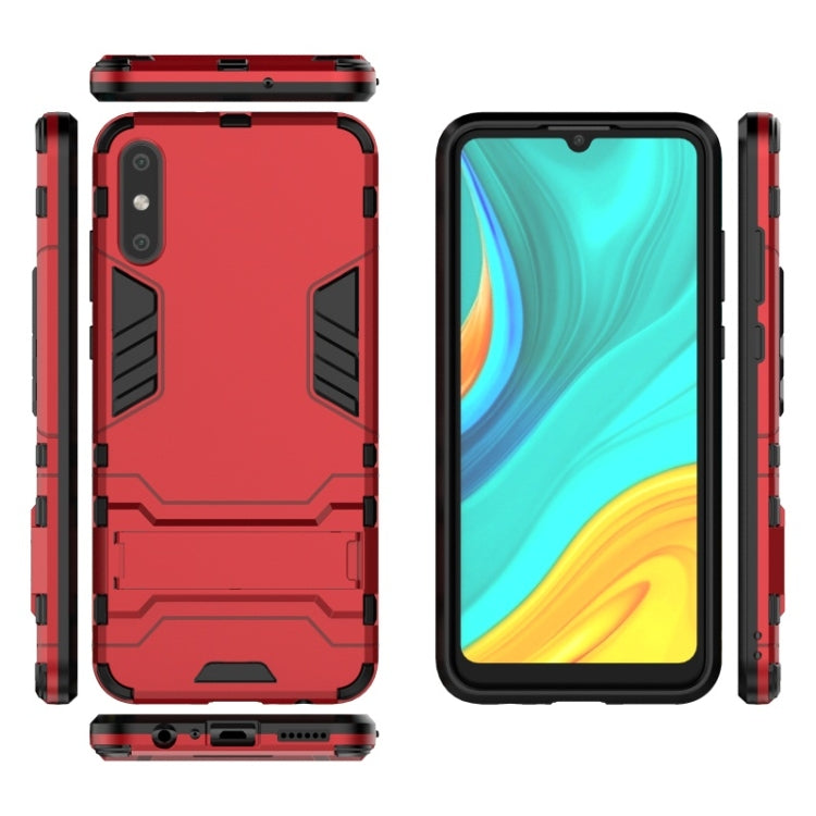 For Huawei Enjoy 10E Shockproof PC + TPU with Holder