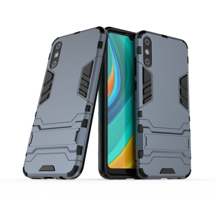 For Huawei Enjoy 10E Shockproof PC + TPU with Holder