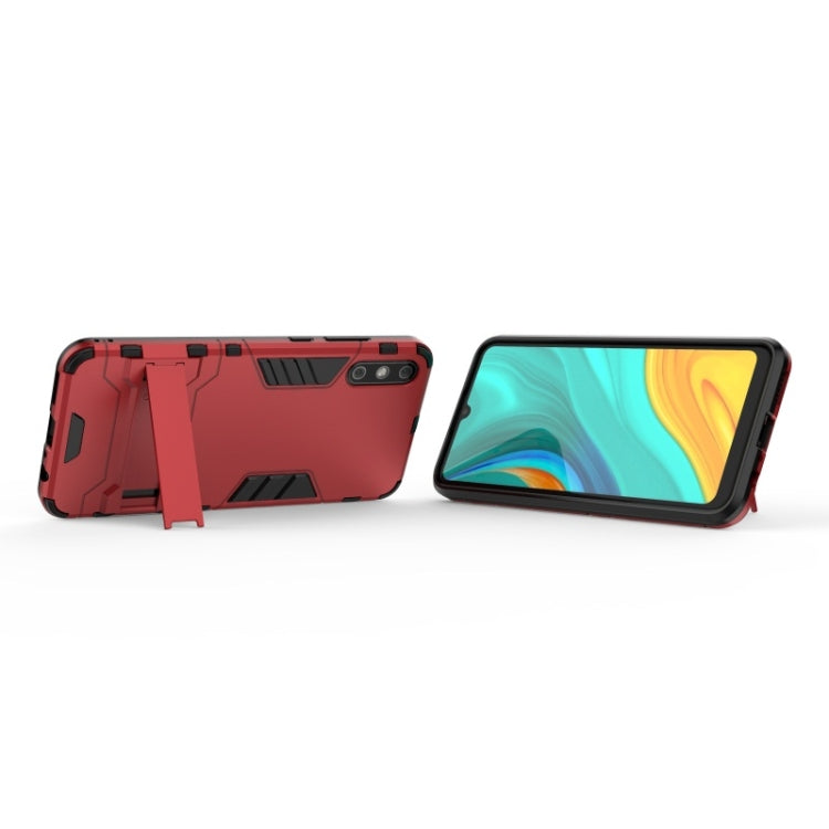 For Huawei Enjoy 10E Shockproof PC + TPU with Holder