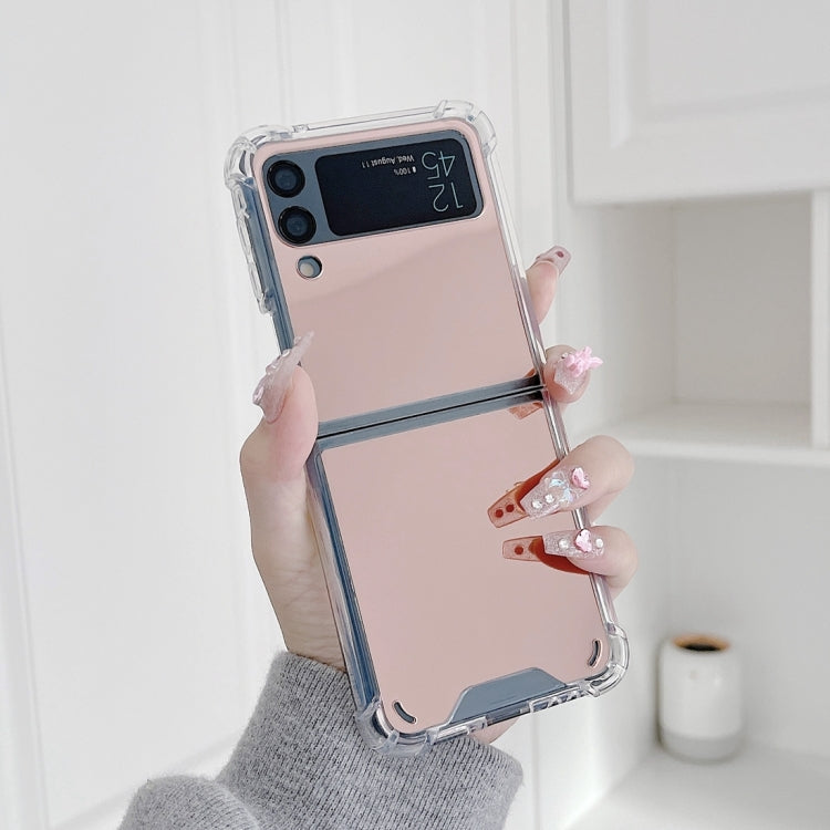 For Samsung Galaxy Z Flip4 Mirror Shockproof TPU Phone Case