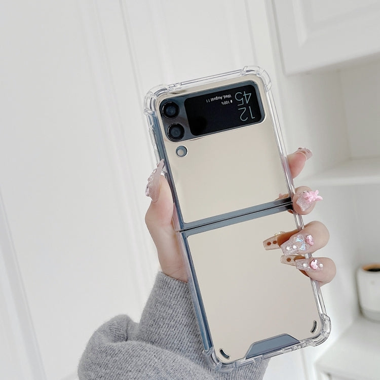 For Samsung Galaxy Z Flip4 Mirror Shockproof TPU Phone Case